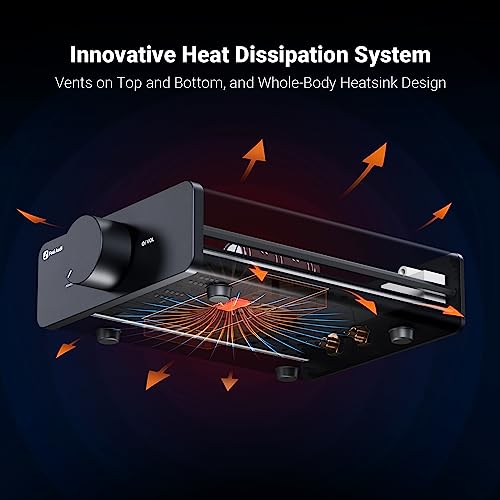 Fosi Audio Acrylic Amplifier Rack and V3 Stereo Amplifier Home Audio with 48V5A Power Supply