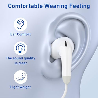 USB C Headphones for iPhone 17 16 15 Pro Max, 2 Pack Wired Earbuds USB C Wired Headphones with Microphone & Remote, Noise Isolating Earphones for iPad Pro/iPad Air, Galaxy S25 S24 S23 Ultra