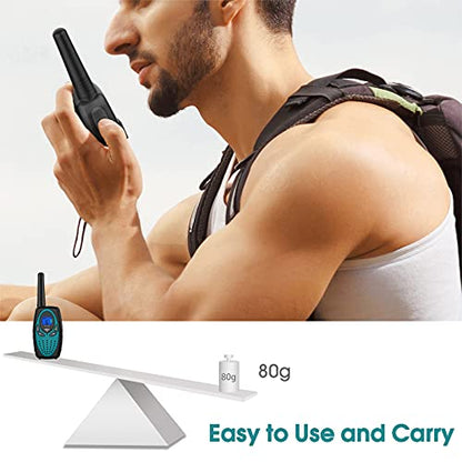 Topsung Walkie Talkies Long Range, M880 FRS Two Way Radio for Adults with Mic LCD Screen/Resistance Wakie-Talkies with Noise Cancelling for Men Women Outdoor Adventures Cruise Ship (Blue and Green) - color: Blue Green