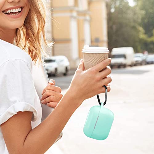 Lerobo for AirPods Pro 2 Case with Keychain, Mint Green | Soft Silicone Protective Cover Compatible with Apple AirPod Pro Case for Women Men, Scratchproof, Shockproof, Dustproof - color: Mint Green