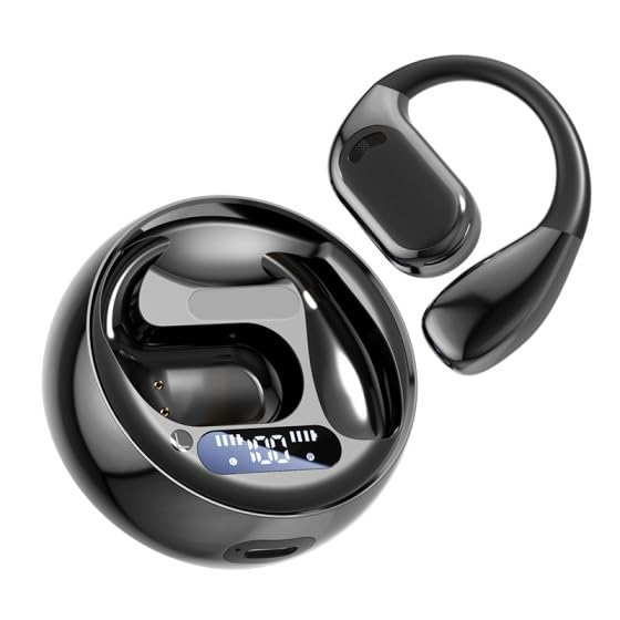 OceanSounds Open Ear Bluetooth Headphones, Wireless Ear Hook Design, Bluetooth 5.4, Secure Fit for Running, Workout, Cycling and Everyday Outdoor Use