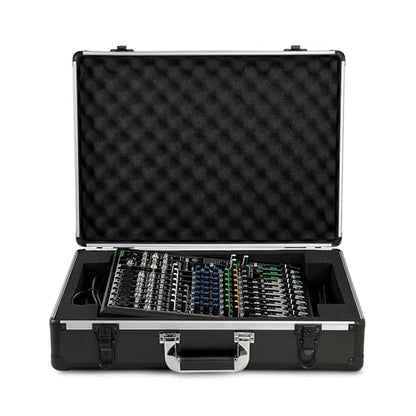 ANALOG CASES Mackie ProFX12v3 Case - Ultra-Lightweight UNISON Hard Case | Ultra-Lightweight and Durable Aluminum Case, Die-Cut Foam Padded Interior With Cable Storage Space, Comfortable Padded Handle