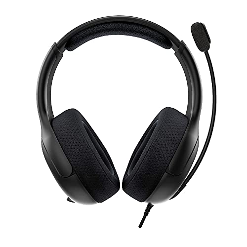 PDP Gaming LVL50 Wired Headset With Noise Cancelling Microphone: Black - PS5/PS4 (Renewed)
