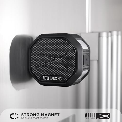 Altec Lansing - Portable Bluetooth Speaker, Waterproof IP67 - color: Black