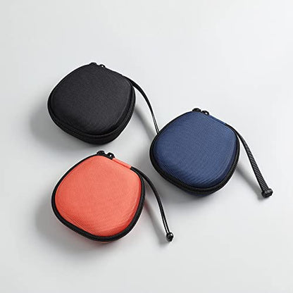 Hard Portable Protective Shell Skin Carrying Case for in-Ear Earphone Bag Decoding Headphone Amplifier Storage Box Cover (Black) - color: Black