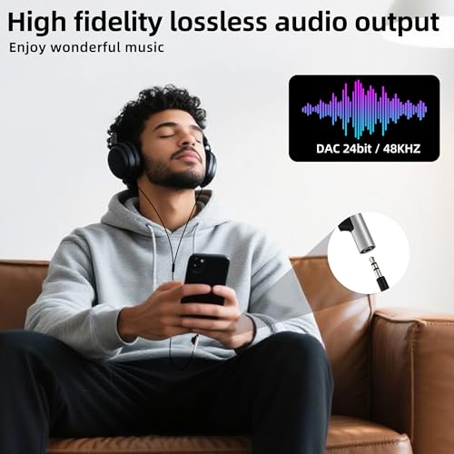 for iPhone Aux Adapter for 14 13 Pro Max Lightning to 3.5mm Headphone Jack (2in1) for Apple Mfi Certified Audio Charger Dual Accessories Charging Dongle Stereo Earphone Power Cable Tablet Converter
