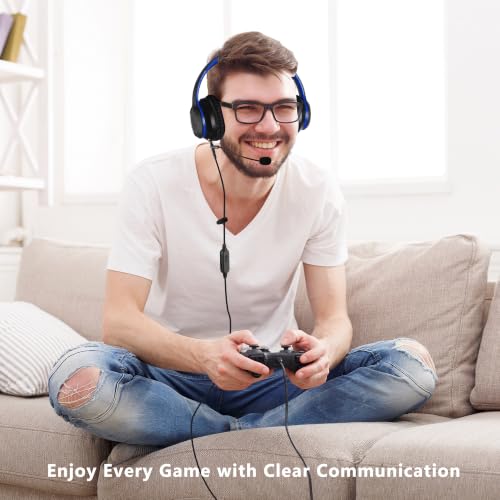Gaming Boom Mic Cable with Mute and Volume Control for 3.5mm Headphones | Compatible with Beats Sony Philips V-Moda Headphones with 3.5mm Audio Jack, Turn Headphones Into Gaming Headset, 6.6ft