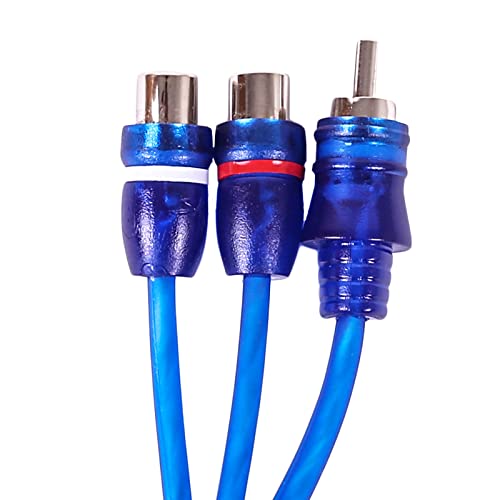 Skar Audio 1-Male to 2-Female RCA Y-Adapter (12-inches) Interconnect Cable - SKARRCA-1M2F (Pack of 2) - size: 1-Male to 2-Female Y-Adapter - 1 ft (Pack of 2)