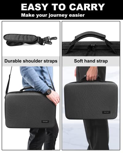 Glamgen Ps5 Portable Case Carrying Cases for Travel, Use for Playstation 5 Console PS5 Games Gaming Headset Console Dock and Accessory Organizer - size: PS5 travel case