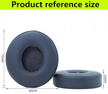 Replacement Ear Pads Compatible with Beats Solo 3.0 Wireless Asphalt Grey | for Beats Solo2 wired headphones Memory Foam/Protein Leather Earpads Earmuffs(Not for Studio headphones) - color: Asphalt Grey