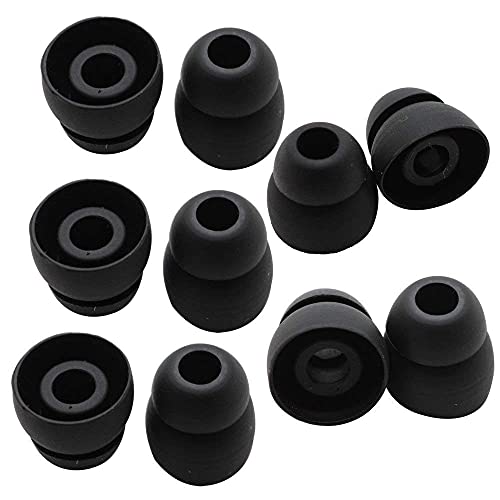 Powerbeats 2 Replacement Earbuds Powerbeats3 Ear Buds Double Flange Silicone Ear Tips Compatible with Beat by Dr Dre Powerbeats 2 Powerbeats 3 in-Ear Earphones Earbuds (10pcs)