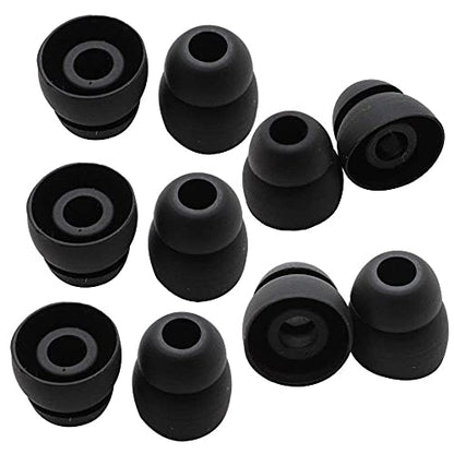 Powerbeats 2 Replacement Earbuds Powerbeats3 Ear Buds Double Flange Silicone Ear Tips Compatible with Beat by Dr Dre Powerbeats 2 Powerbeats 3 in-Ear Earphones Earbuds (10pcs)