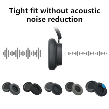 1 Pair Earpad Replacement Earpad Foam Memory Foam Ear Pad Cover Replacement for SHP9500 SHP9600 Corded Headphone Noise Isolating Ear Pad