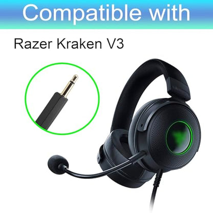 Kraken V3 Mic Boom, Replacement Mic Microphone Repair Parts for Razer Kraken V3 HyperSense Wired Pro Wireless Gaming Headphones Game Headsets