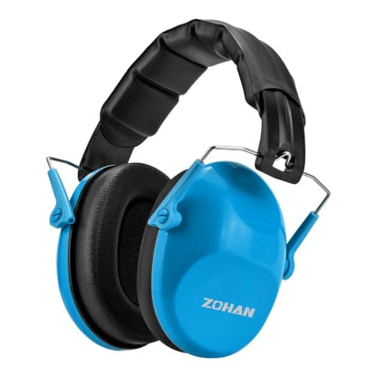 ZOHAN 032 Kids Noise Cancelling Headphones - 25dB NRR Kids Ear Protection, Hearing Protection Safety Ear Muffs for School Monster Truck Fireworks Traveling Studying Concerts Autism - Blue - color: Blue