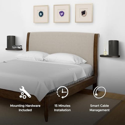 Sound bass ERA 100 Shelf Wall Mount, Black, Single (1pc) - color: Black