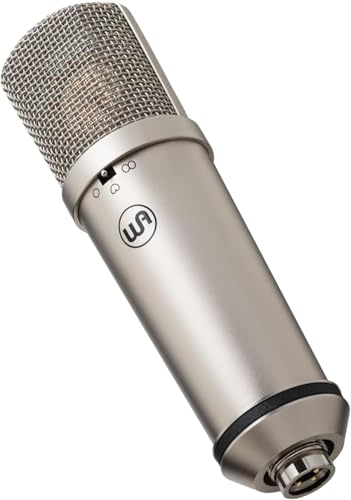 Warm Audio WA-87jr Large Diaphragm Condenser Mic with Shockmount, Rich Studio-Grade Sound for Vocals, Instruments, Podcasts, Nickel - color: Nickel