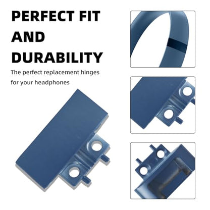 Metal Hinge Clip Pin Complete Replacement Repair Kit for Beats Solo4 | Solid metal hinge repair set with clip,cover and pins,simple to fix broken folding joints of Beats Solo4 headphones - color: Slate Blue