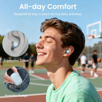 TOZO A1 Wireless Earbuds Bluetooth 5.3 Light Weight in Ear Headphones | IPX5 Waterproof, 2 Mics for AI Calls, Immersive Premium Sound Bass Ear buds with Charging Case, 32 Presets EQ via TOZO App - color: Blue