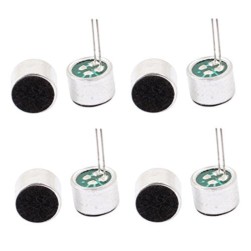 uxcell Electret Mic 9x7mm, 52dB, PCB Pins, 8Pcs, for MP3/MP4
