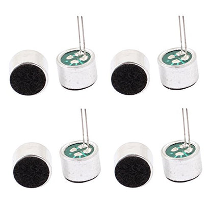 uxcell Electret Mic 9x7mm, 52dB, PCB Pins, 8Pcs, for MP3/MP4