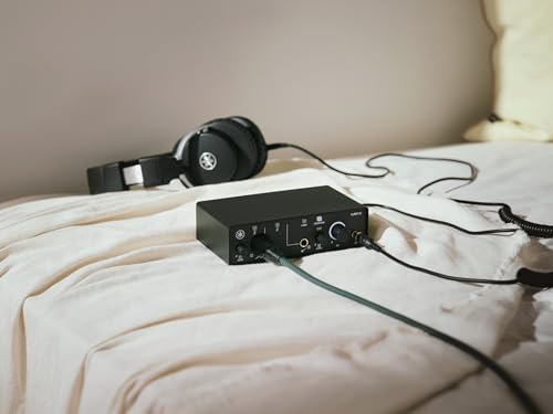 Yamaha 2-in/2-out USB-C Audio Interface with 24-bit/192kHz Support, 1 Combo/1 TRS inputs, Direct Monitoring, Loopback, and Steinberg Software Suite, Black UR12MK3 B - color: Black, style: UR12MK3