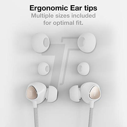 Thore iPhone Earphones (Apple MFi Certified) V110 in Ear Braided Wired Lightning Earbuds (Sweat/Water Resistant) Headphones with Mic/Volume Remote for iPhone 12/13/14 Pro Max - Gold - color: Rose Gold