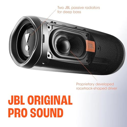 JBL FLIP 5, Waterproof Portable Bluetooth Speaker, Black, Small | Sounds better than ever, Bring the party anywhere, Make a splash with IPX7 waterproof design, A rainbow of colours - color: Black
