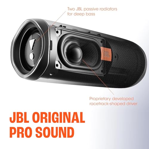 JBL FLIP 5, Waterproof Portable Bluetooth Speaker, White, 3.6 x 3.6 x 8.5 | Sounds better than ever, Bring the party anywhere, Make a splash with IPX7 waterproof design, A rainbow of colours - color: White