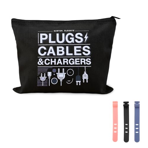 Small Electronic Gift Bag Pouch Travel Charging Cable Pouch Camping Cord Organizer Bags Wire Storage Ties Reusable Plug Charger Case Bags Portable Earphone Pouches with Zipper Electrician Gift Pouches - color: Small Electronic Gift Bag Pouch