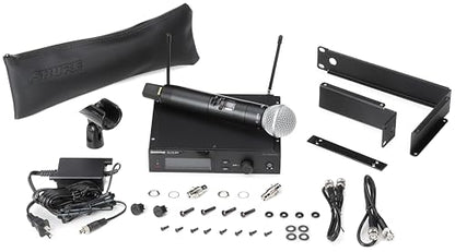 Shure SLXD24+ Wireless System with Beta58A Capsule - G57 Band | Vocal system with SLXD4+ receiver and SLXD2+ handheld; Bluetooth monitoring and feedback reduction for live use - style: Beta 58A Capsule