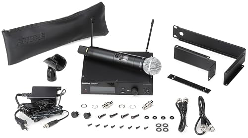 Shure SLXD24+ Wireless System with Beta58A Capsule - G57 Band | Vocal system with SLXD4+ receiver and SLXD2+ handheld; Bluetooth monitoring and feedback reduction for live use - style: Beta 58A Capsule