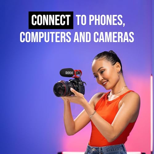 Rode VideoMic GO II Compact Shotgun Microphone Bundle with Helix Mount and SC19 4.9 Ft USB-C to Lightning Cable — 24-Bit Camera-Mount Mic for Filmmaking, Vlogging, Mobile Journalism, Content Creation