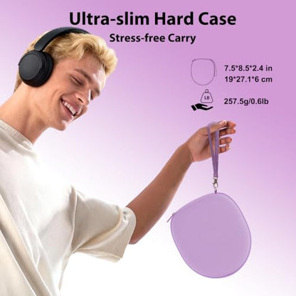 Headphone Headset Case Compatible with TALIX H30/Jlab/JBL Tune 520BT 720BT/BERIBES/KVIDIO/Soundcore by Anker/Sony Wireless On-Ear Headphones, Purple - color: Purple
