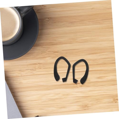 jojofuny 1pair Soft Silicone Ear Hooks for Earphones Loss Prevention Compatible Earbuds for Running Gym Jogging and Cycling