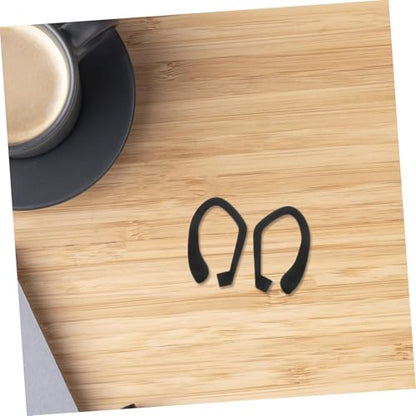 jojofuny 1pair Soft Silicone Ear Hooks for Earphones Loss Prevention Compatible Earbuds for Running Gym Jogging and Cycling