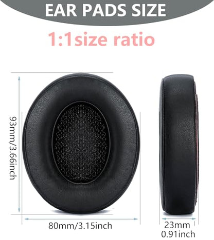 Replacement Ear Pads Compatible with Beats Studio 3 Wireless, Black - color: Black