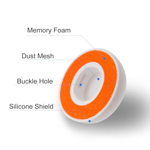 Klowcok Foam Ear Tips for AirPods Pro 3 Earbuds, Replacement Tips, Small | Silicone Shield, Ultimate Comfort, 3 Pairs, White - size: Small