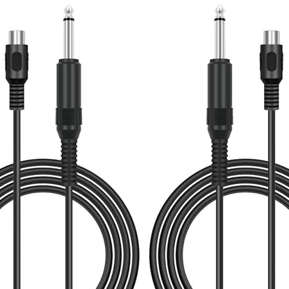 RCA Female to 6.35mm 1/4 inch, 2-Pack 6FT RCA Female to 6.35mm TS Mono Male Jack Adapter Audio Cable for Speaker Mixer Amplifier TV AV Receiver Guitar