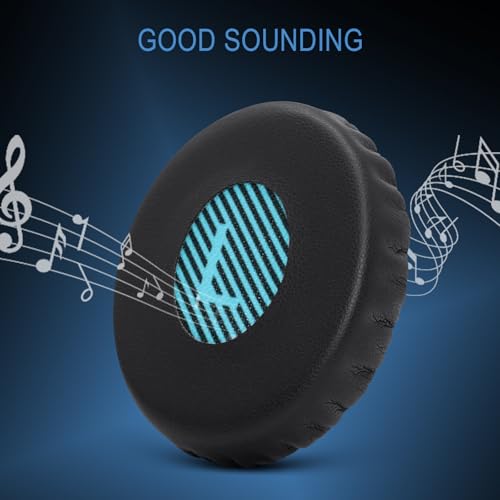GEVO Ear Pads Cushions Replacement for Bose On-Ear 2 Headphones,Earpads for Bose OE2/OE2i/SoundTrue On-Ear/SoundLink, Earpads with High Dense Noise Isolation Foam,Protein Leather,Black&Blue