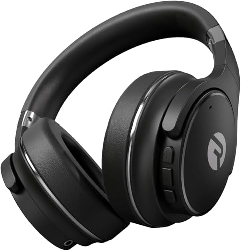 Raycon Everyday Noise Cancelling Headphones, Over Ear Wireless, Black - color: Black