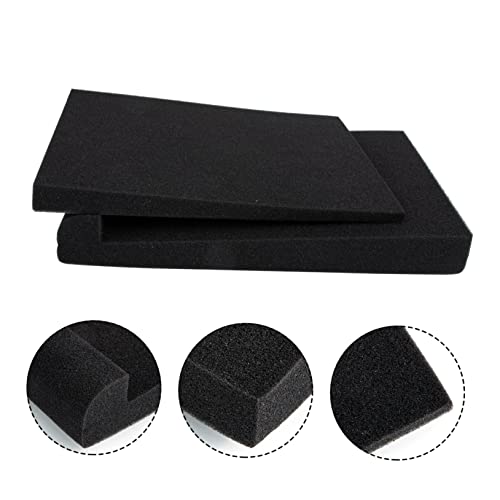 KESYOO 2pcs Acoustic Sponge Sound Isolation Cushions Noise Isolation Mat for Studio Monitors Shockproof Speaker Pads Reduces Vibrations Unwanted Resonance
