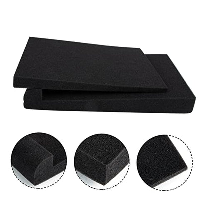 KESYOO 2pcs Acoustic Sponge Sound Isolation Cushions Noise Isolation Mat for Studio Monitors Shockproof Speaker Pads Reduces Vibrations Unwanted Resonance