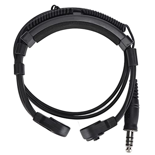 U94 PTT Military Adapter ＋ Mobile 2 Pin 7.1mm Headset System Adapter Push to Talk for Motorola Radio, PU+PTT Material