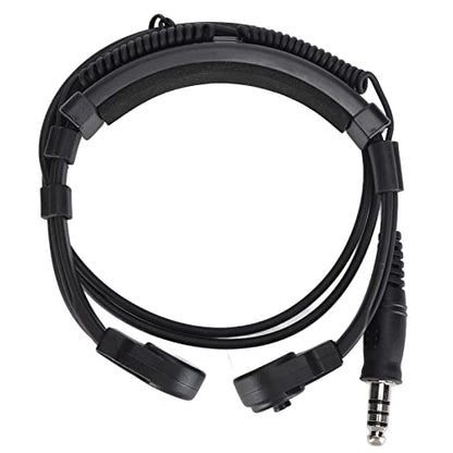 U94 PTT Military Adapter ＋ Mobile 2 Pin 7.1mm Headset System Adapter Push to Talk for Motorola Radio, PU+PTT Material