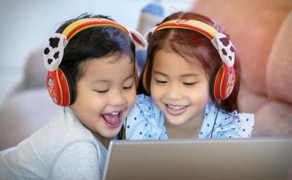 eKids Paw Patrol Marshall Kids Headphones, Wired Headphones Compatiable with 3.5mm Jack, Children's Earphones for School, Home, or Travel | Adjustable Headband - color: Marshall Headphones