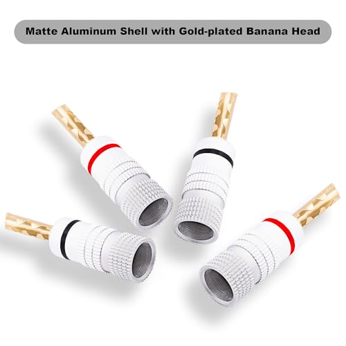 BFA 4mm Banana Plugs Speaker Connectors 8pcs