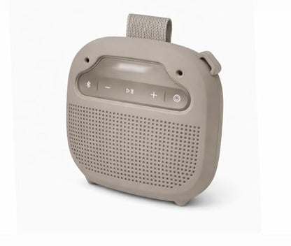 alltravel Silicone Cover for Bose New SoundLink Micro Portable Bluetooth Speaker (2nd Gen) with Neck Lanyard (Sandstone) - color: Sandstone
