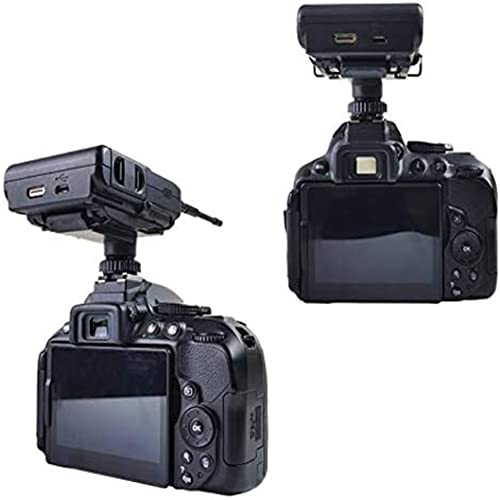 Hot Shoe Adapter and Extra Back Wire Clip, Camera Hot Shoe Mounts with 1/4"-20 Thread for Sony, Saramonic, Boya Wireless Microphone Fixed to DSLR Camera, Video Camera Hot Shoe Mount Adapter