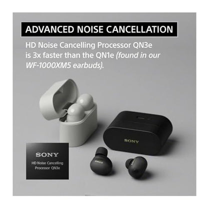 Sony WF-1000XM6 Wireless Noise-Canceling Earbuds (Black) Bundle